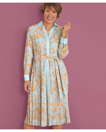 Printed Shirt Dress