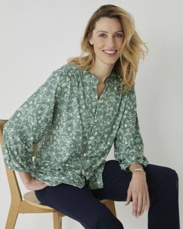 Printed Blush Blouse