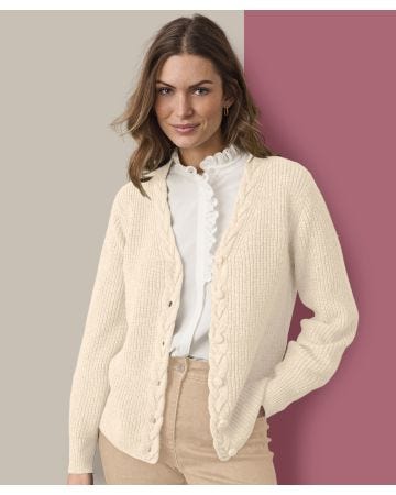 Toasty Thermal Recycled Cable Cardigan