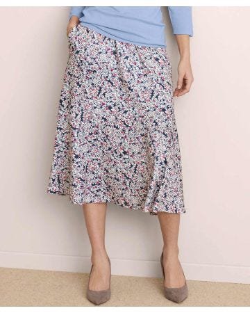 Printed Flared Skirt