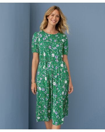 Printed Jersey Dress