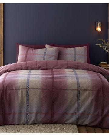 Melrose Brushed Check Duvet Set