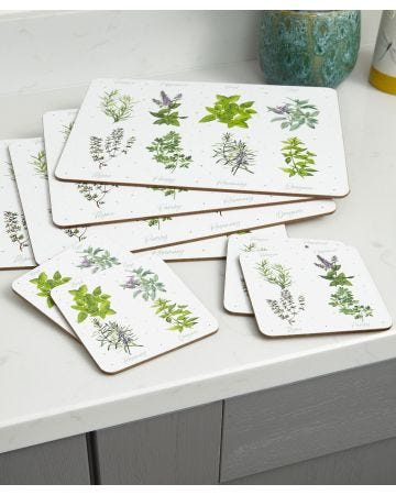 Herb Garden Coaster / Place mat set