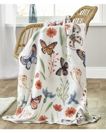 Pack of 2 Butterfly Throws