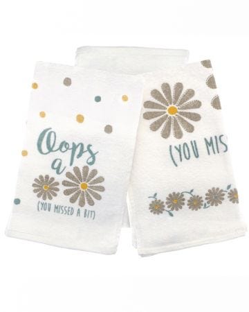 Daisy Oven glove & Tea Towel Set