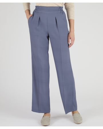 Wide-leg Pull-on Trousers