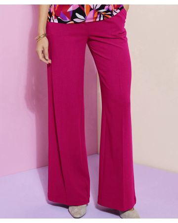 Wide-leg Pull-on Trousers