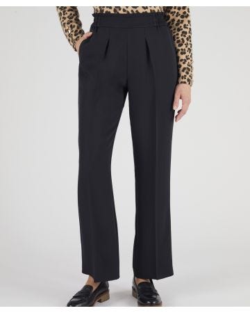 Wide-leg Pull-on Trousers 