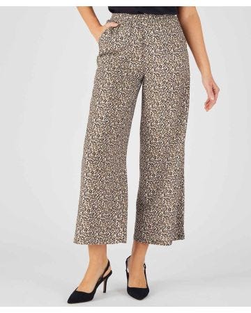 Print Wide-leg Trousers