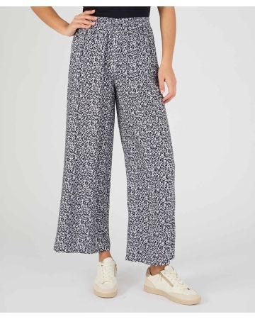 Print Wide-leg Trousers