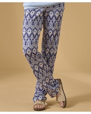 Print Jersey Tapered-leg Trousers