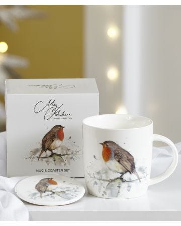 Robin Mug & Coaster Gift Set