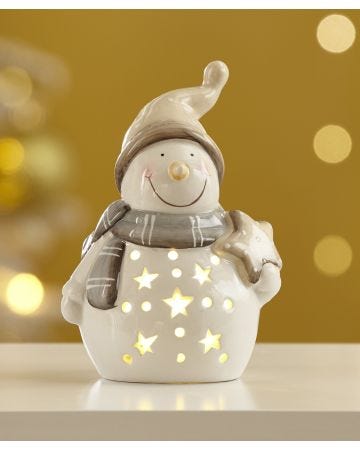 Ceramic led snowman