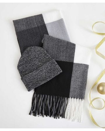 Men's hat & scarf set