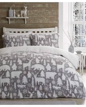 Arctic Animals Fleece Duvet Set