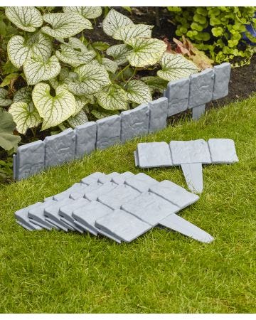 Set of 10 cobble edging