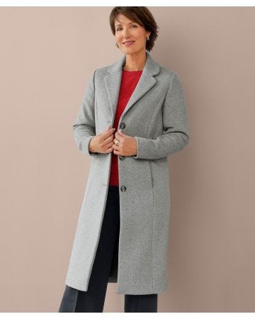 Toasty Thermal Wool Blend Thermal-lined Coat