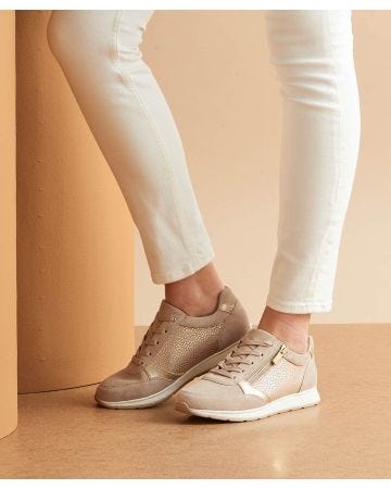Amortyl Print Detail Trainers