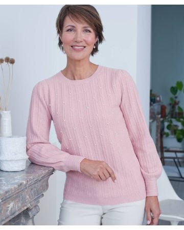 Skin Soft Pearl Detail Jumper