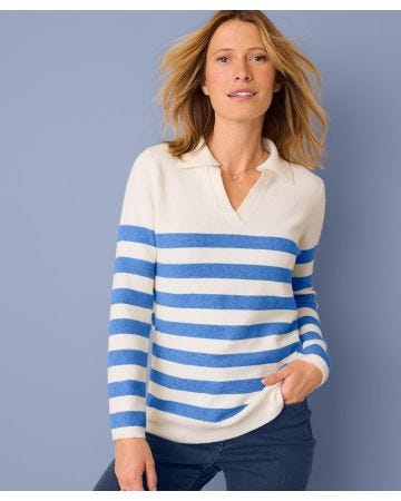 Stripe Collared Jumper