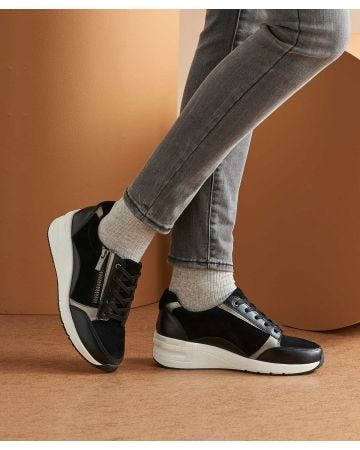 Amortyl Wedge Heel Trainers