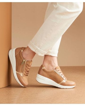 Amortyl Wedge Heel Trainers