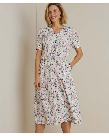 Short sleeve Floral Print Dress