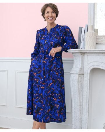 Printed Shirt Dress