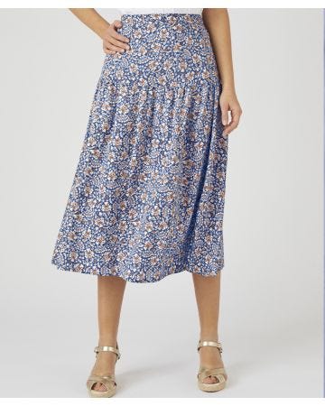 Printed Tierred Skirt