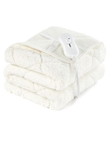 Huggleland Sherpa Teddy Electric Underblanket