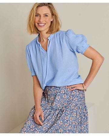 Pure Cotton Tunisian Style Blouse