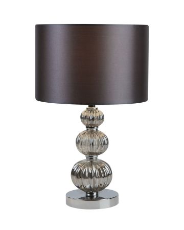 Chrome Glass Stacked Table Lamp