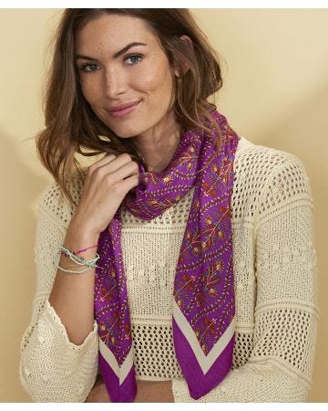 Pink Printed Scarf