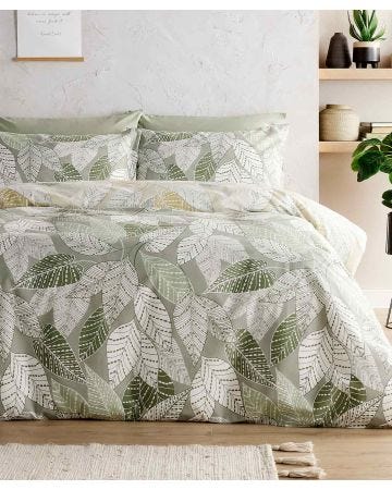 Green Leaves Duvet Set