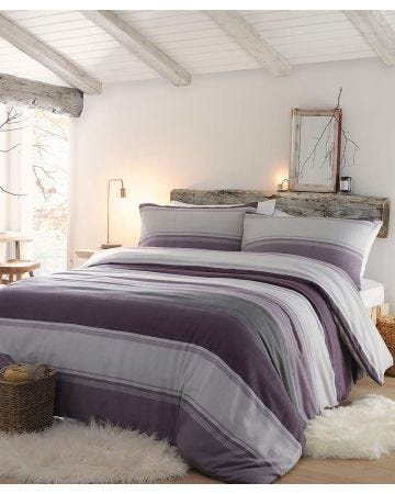 Betley Brushed Stripe Duvet Set