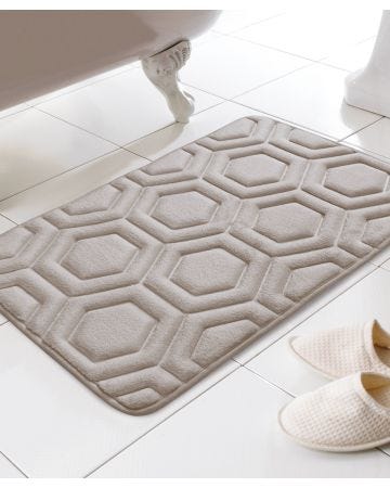 Geo Memory Foam Bath Mat 