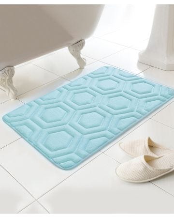 Geo Memory Foam Bath Mat 