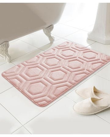 Geo Memory Foam Bath Mat