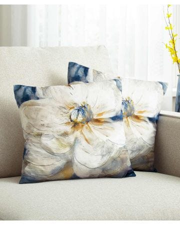 Pack of 2 Flower Cushion Covers
