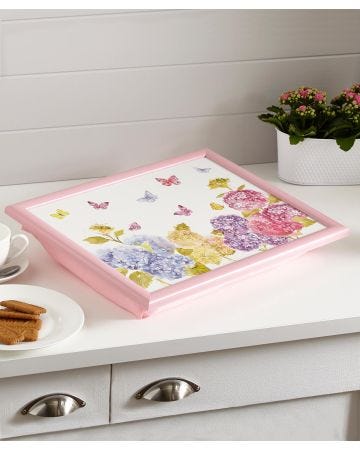Hydrangea Lap Tray