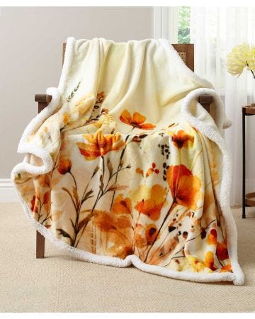 Printed Fleece Throw