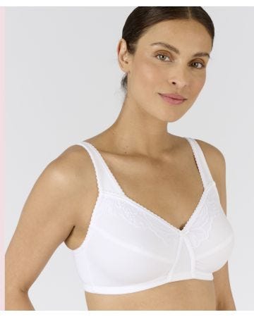 Pack of 2 Non-wired Lace Trim Bras