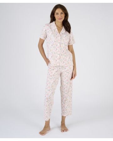 Print Short Sleeve Jersey Pyjamas