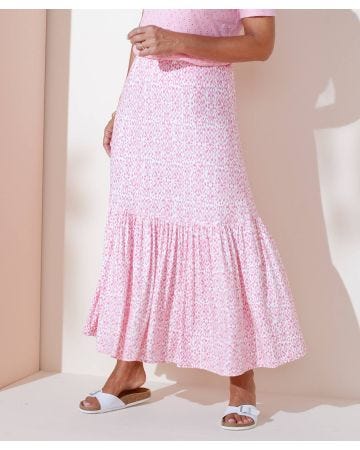 Printed Jersey Skirt 