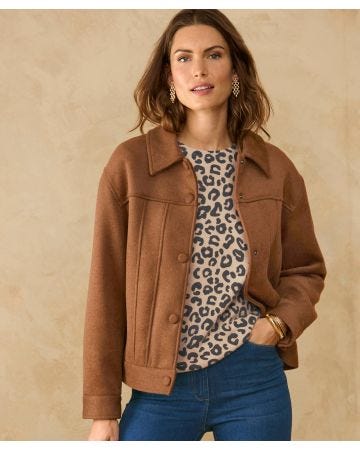 Wool Mix Casual Jacket