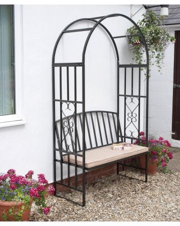 Garden arch and seat