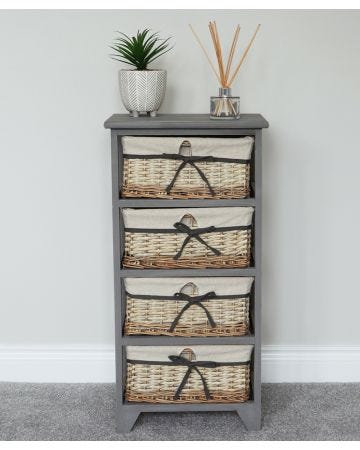 4 Drawer Tall Storage Unit