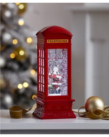 Light Up Santa Water Spinner