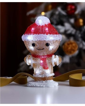 LED Gingerbread Boy Ornament