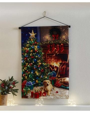 LED Fireplace Wall Hanger